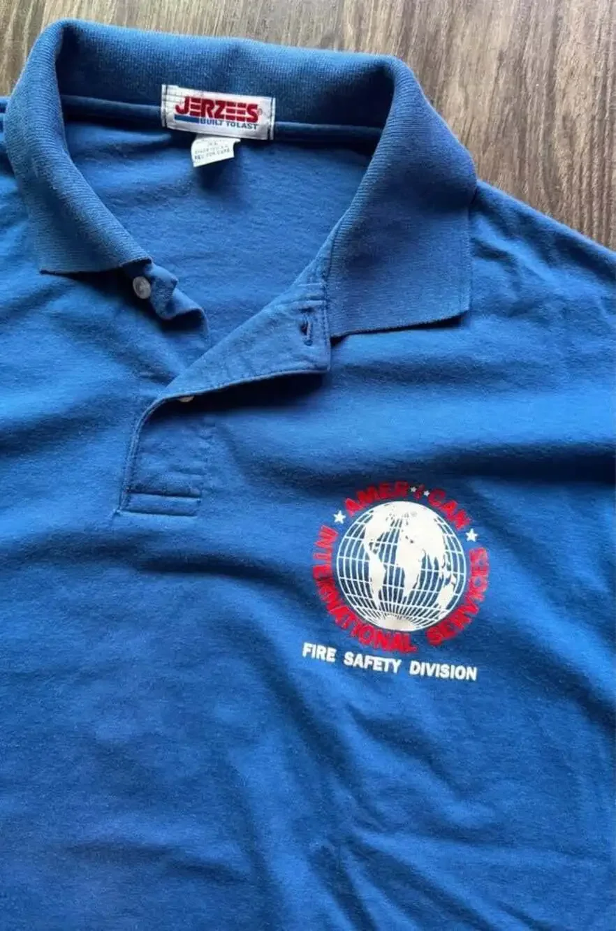 Vintage 80s Jerzees American International Services Shirt ‘We Save Lives’